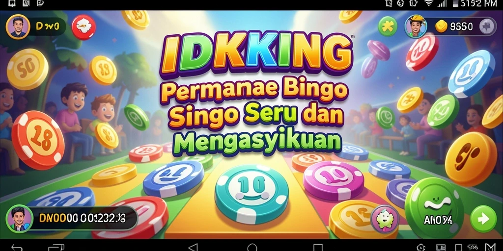 Tampilan gameplay seru dalam aplikasi Bingo IDRKING.