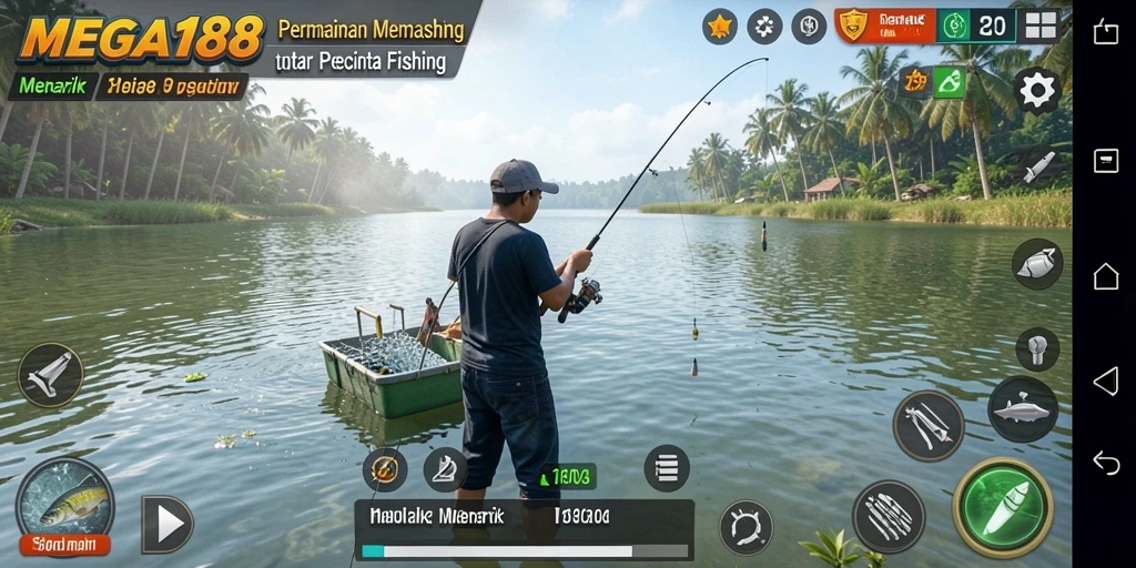 Tampilan gameplay MEGA188 yang menarik dalam pengalaman memancing.