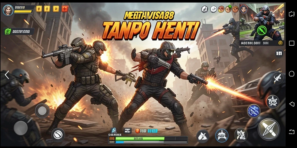Screenshot menampilkan gameplay action yang mendebarkan di MEGAVISA88.