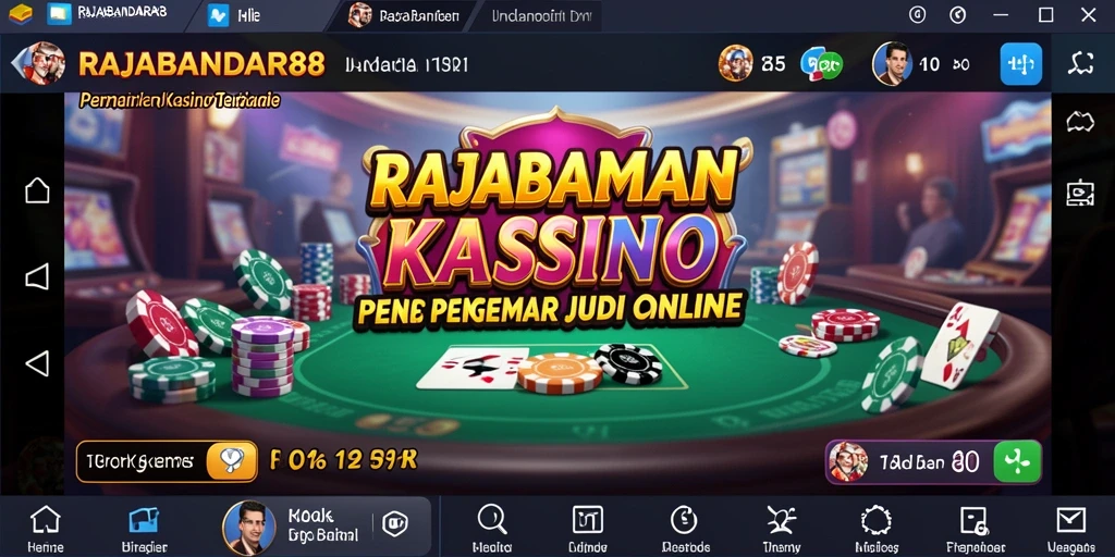 Screenshot RAJABANDAR88 menampilkan gameplay menarik dari berbagai permainan Kasino.
