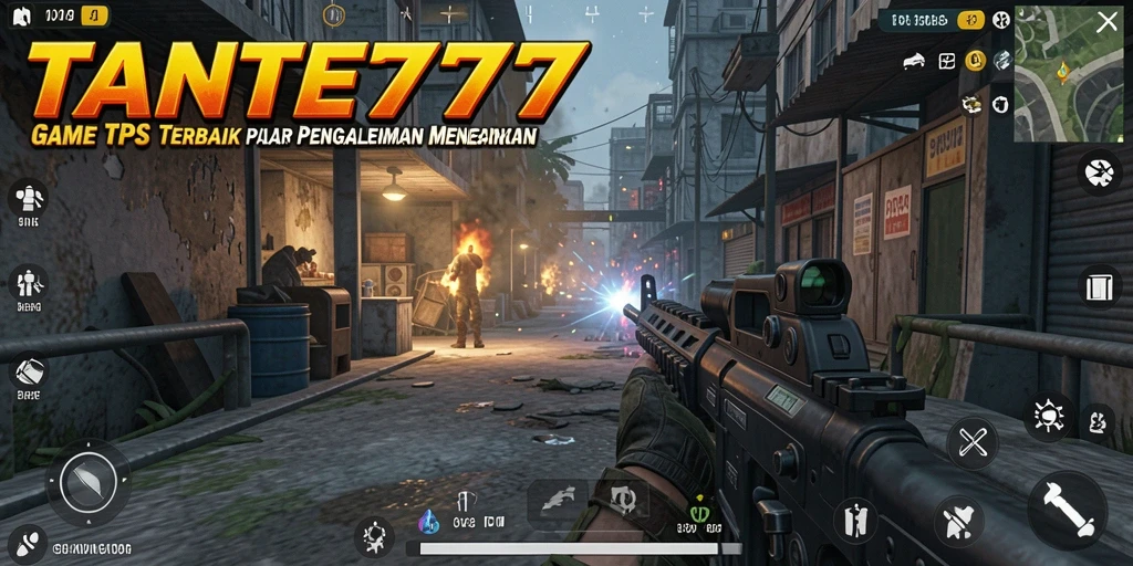 Screenshot gameplay TANTE777 menampilkan pertempuran seru di medan tempur.
