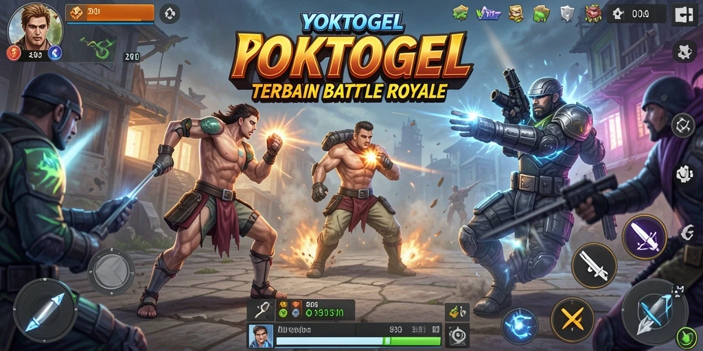 Gameplay seru YOKTOGEL dalam pertempuran Battle Royale.